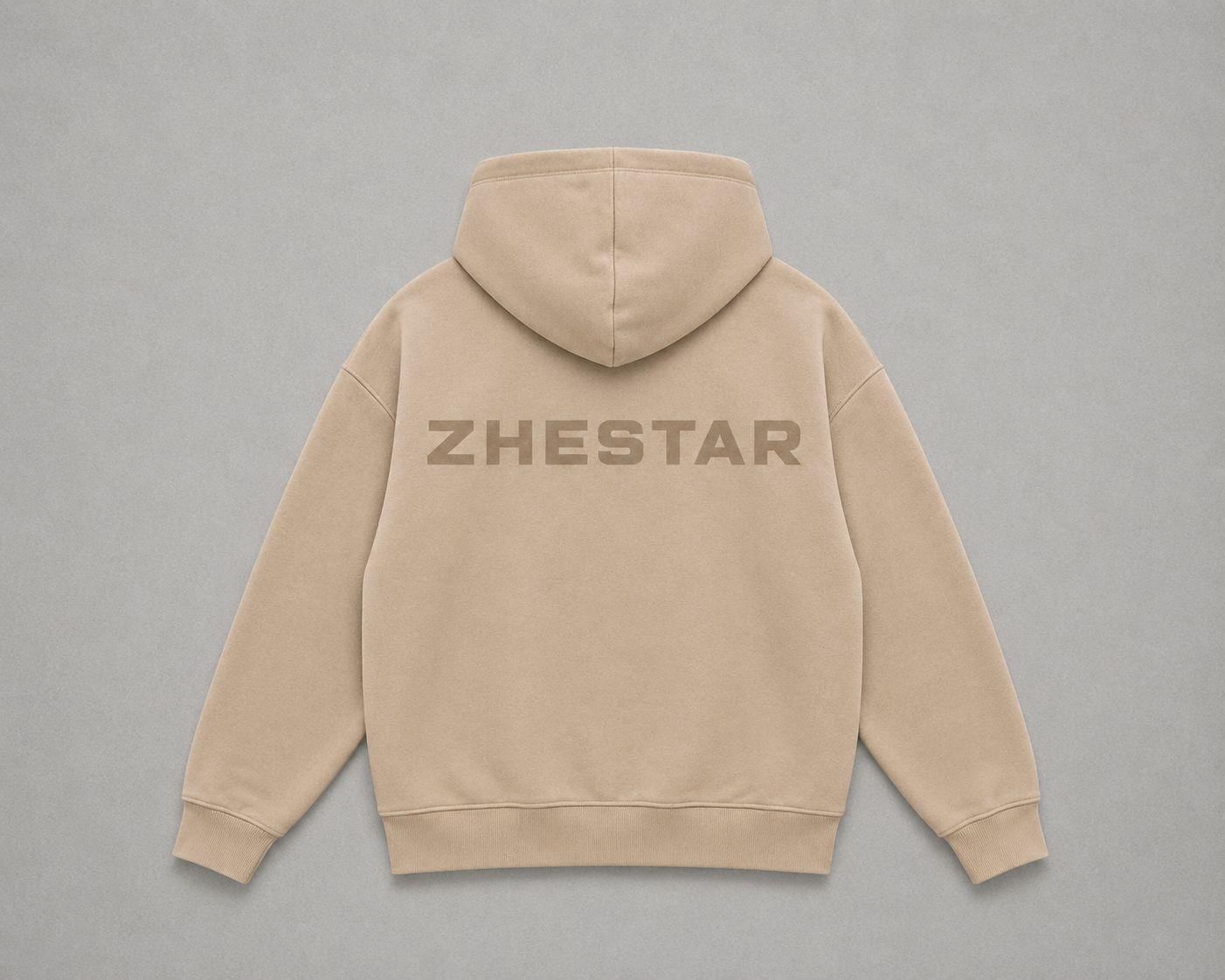 Sudadera ZHESTAR beige — espalda