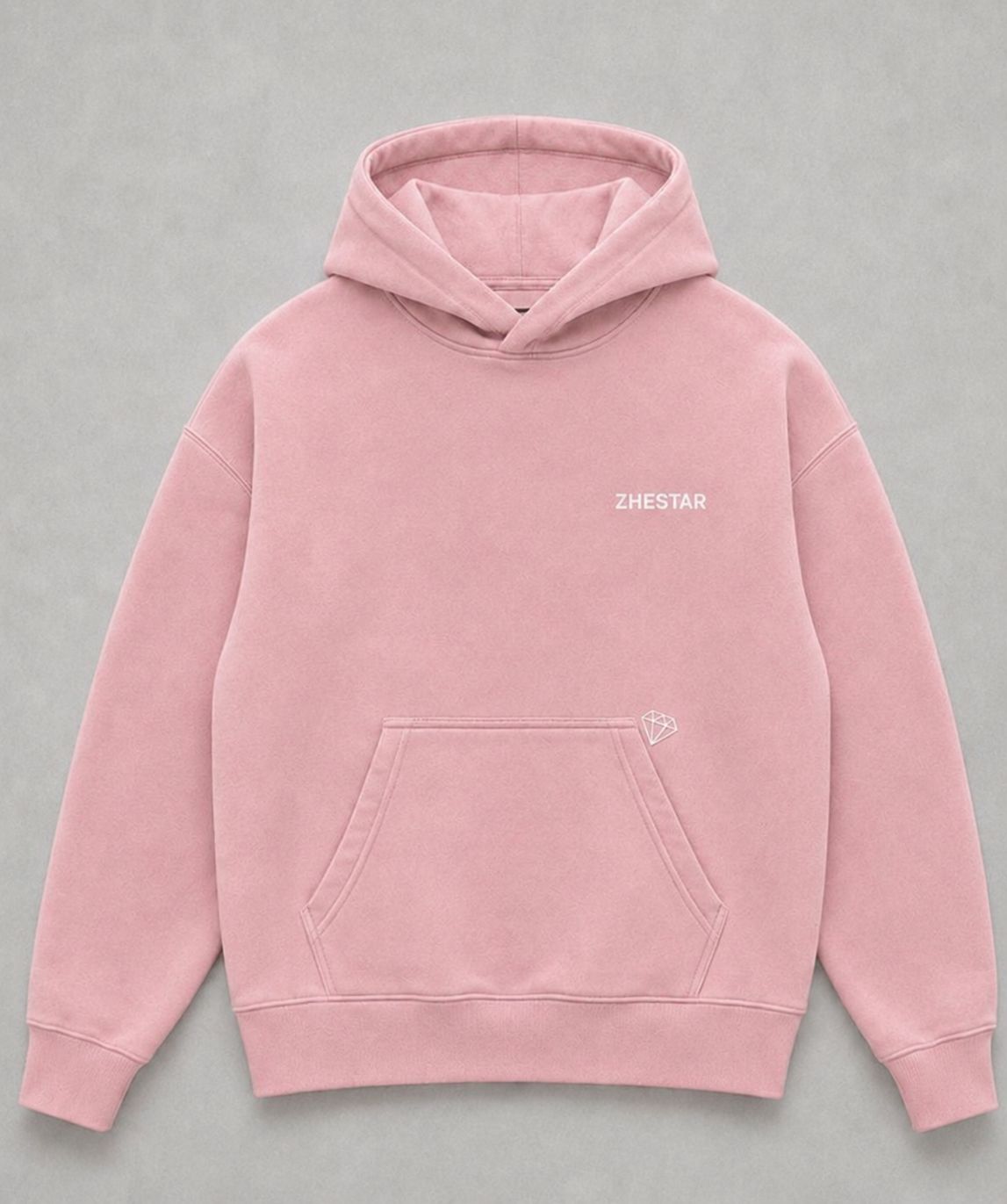 Sudadera ZHESTAR rosa — frontal
