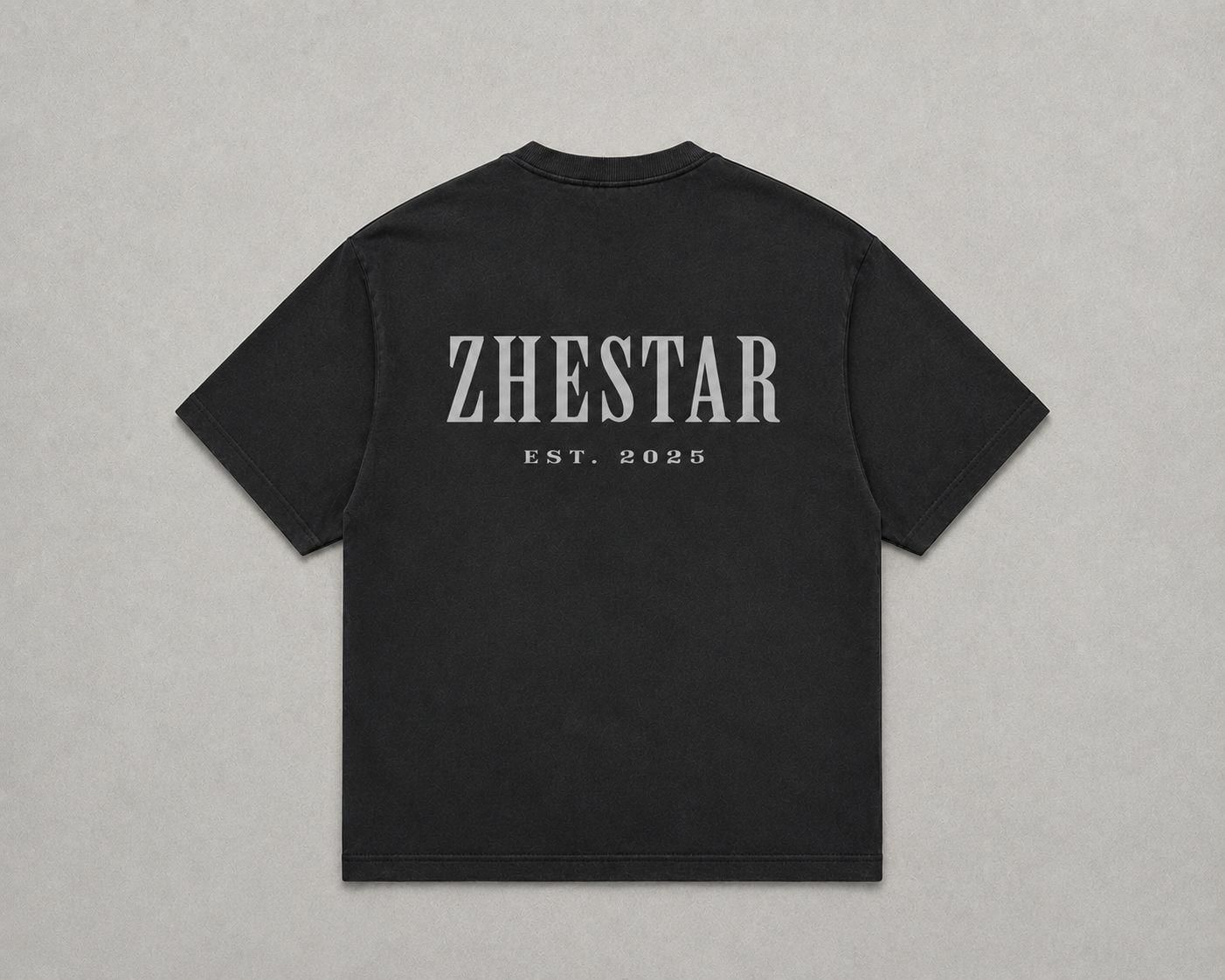 Camiseta ZHESTAR negra — espalda