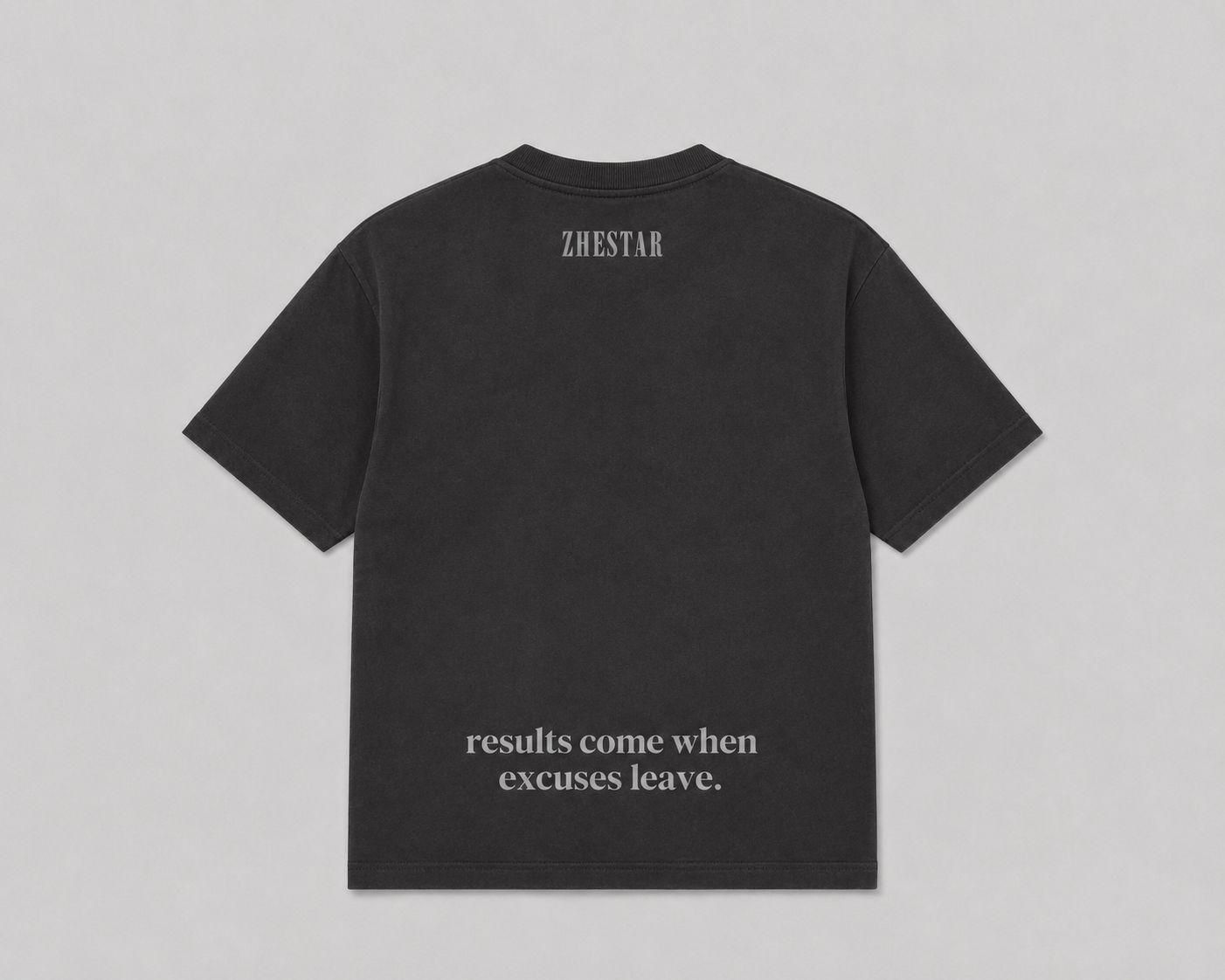 Camiseta ZHESTAR negra N — espalda